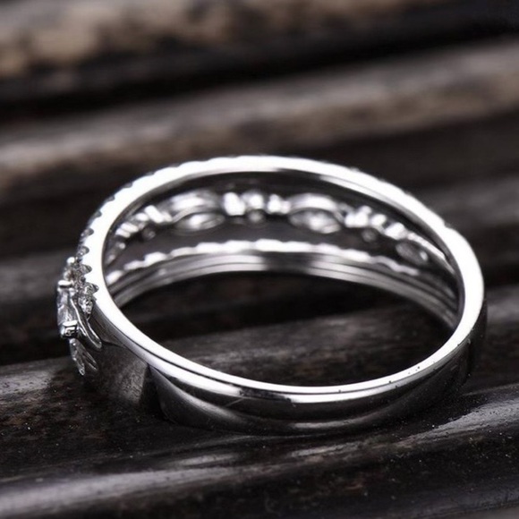 NEW 4.1 CT Diamond 925 Sterling Silver Ring - Picture 3 of 4